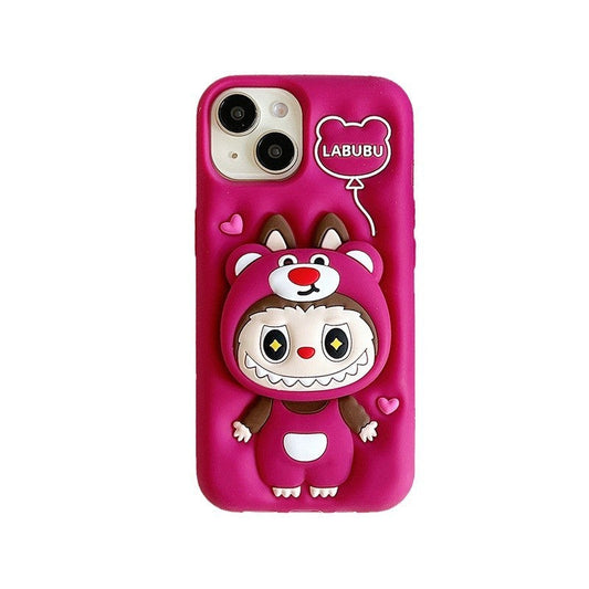 Sugarplum Labubu Silicone Phone Case-0